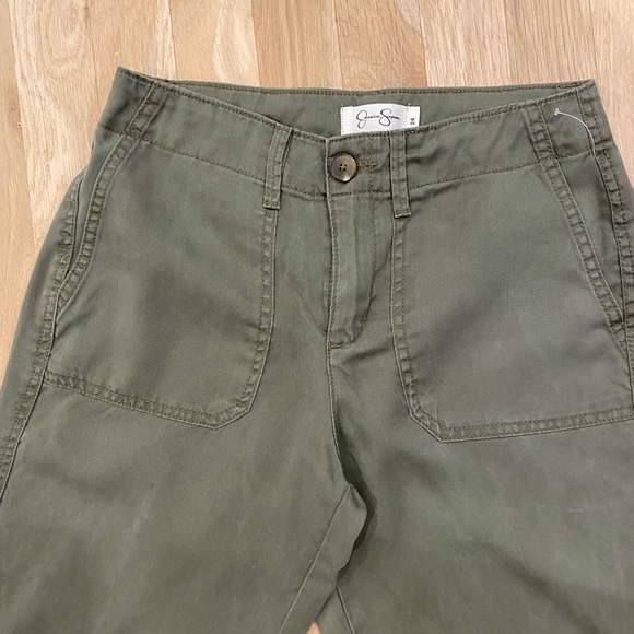NWOT Jessica Simpson army green jogger pants. Size 24 - Picture 4 of 8